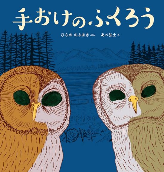 絵本「手おけのふくろう」の表紙（全体把握用）（中サイズ）