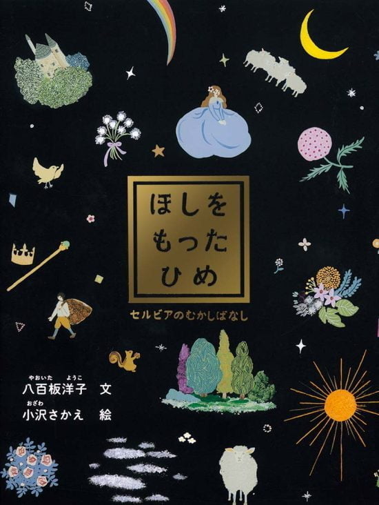 絵本「ほしをもったひめ」の表紙（全体把握用）（中サイズ）