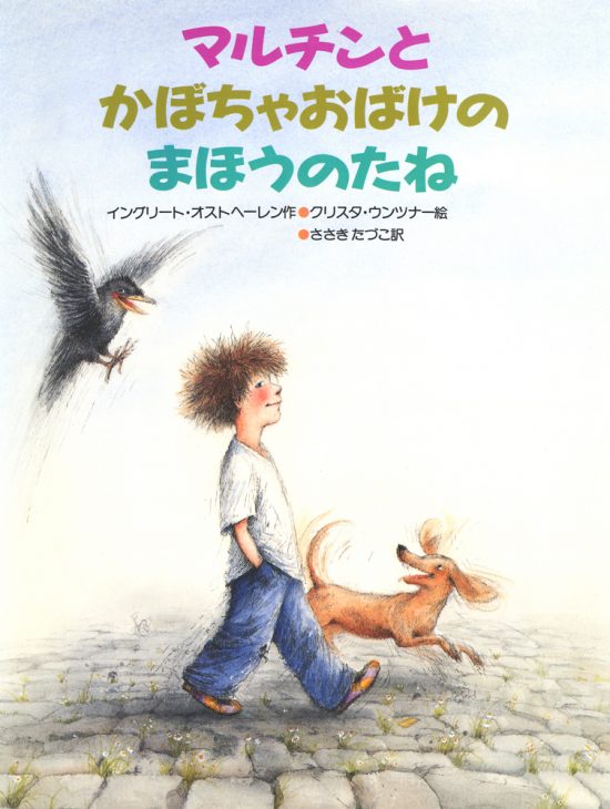 絵本「マルチンとかぼちゃおばけのまほうのたね」の表紙（中サイズ）