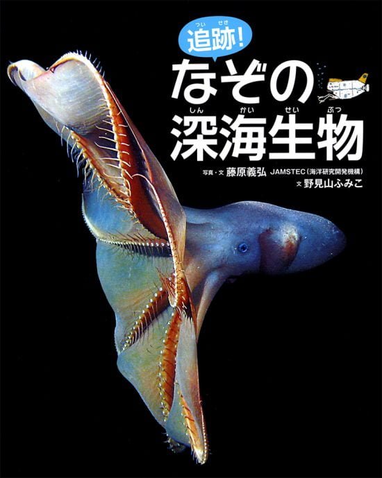 絵本「追跡！ なぞの深海生物」の表紙（全体把握用）（中サイズ）