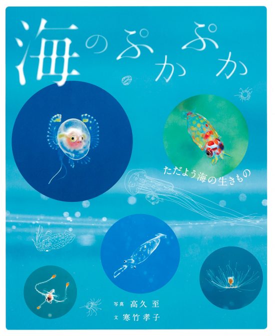 絵本「海のぷかぷか ただよう海の生きもの」の表紙（全体把握用）（中サイズ）