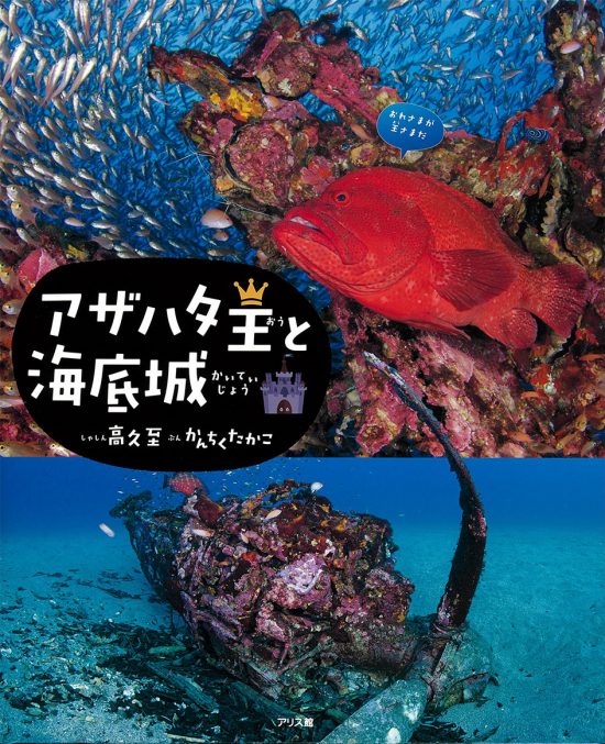 絵本「アザハタ王と海底城」の表紙（全体把握用）（中サイズ）