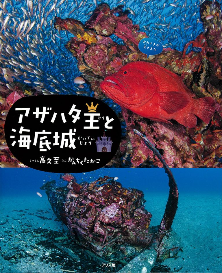 絵本「アザハタ王と海底城」の表紙（詳細確認用）（中サイズ）