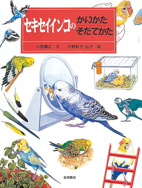 絵本「セキセイインコのかいかたそだてかた」の表紙（中サイズ）