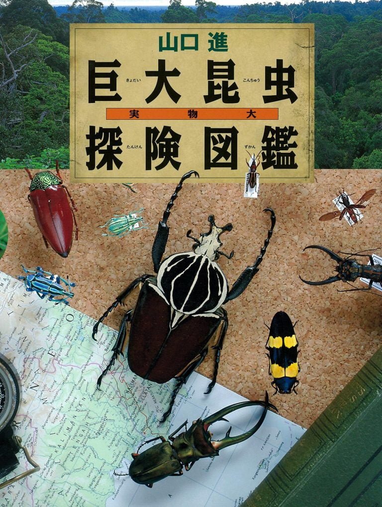 絵本「実物大巨大昆虫探険図鑑」の表紙（詳細確認用）（中サイズ）