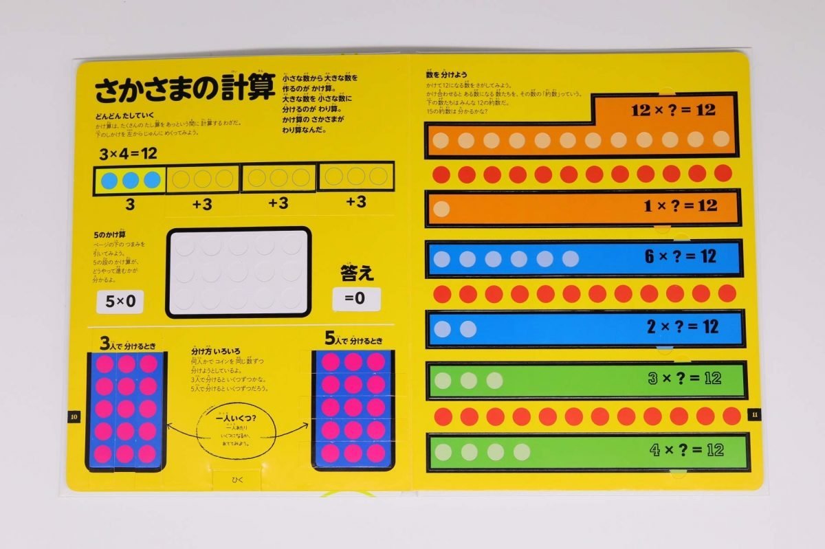 絵本「さわって学べる算数図鑑」の一コマ8