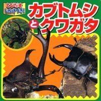 絵本「カブトムシとクワガタ」の表紙（サムネイル）