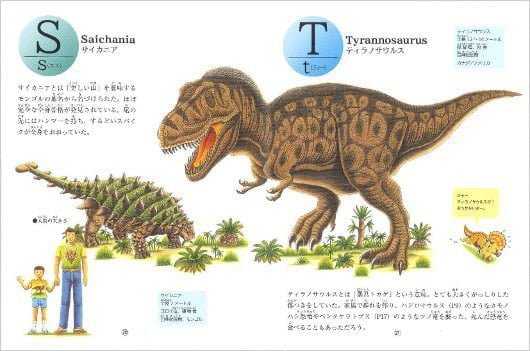 絵本「恐竜ABC」の一コマ2