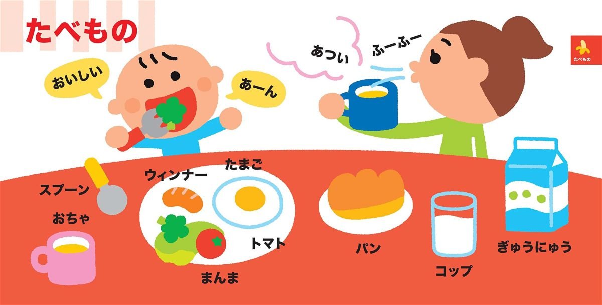 絵本「頭のいい子を育てるプチ あかちゃんごおしゃべりずかん」の一コマ2