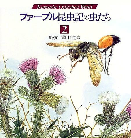 絵本「ファーブル昆虫記の虫たち ２」の表紙（詳細確認用）（中サイズ）