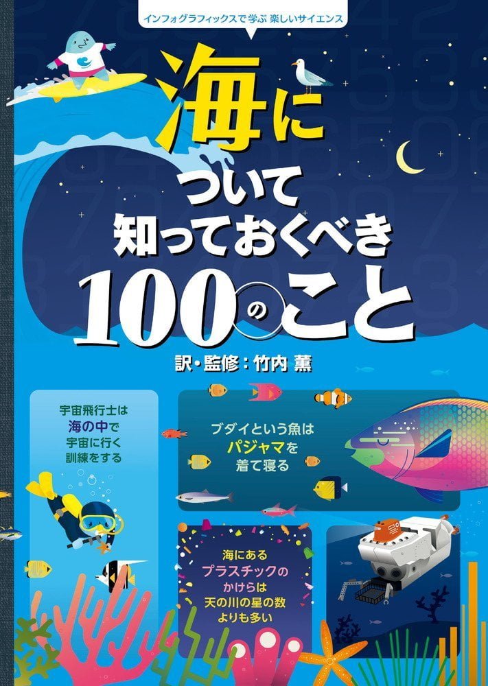 絵本「海について知っておくべき１００のこと」の表紙（詳細確認用）（中サイズ）