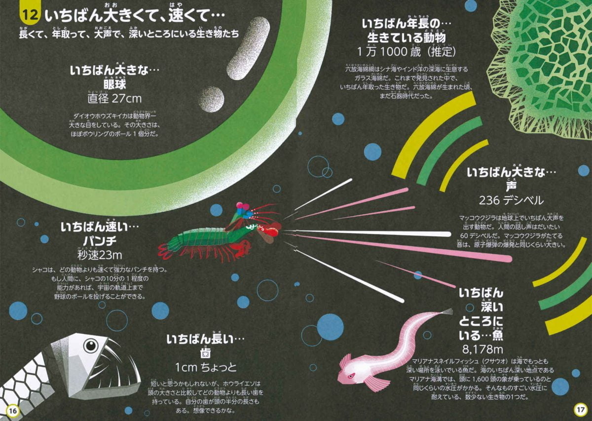 絵本「インフォグラフィックスで学ぶ楽しいサイエンス 海について知っておくべき100のこと」の一コマ7