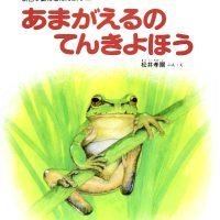 絵本「あまがえるのてんきよほう」の表紙（サムネイル）