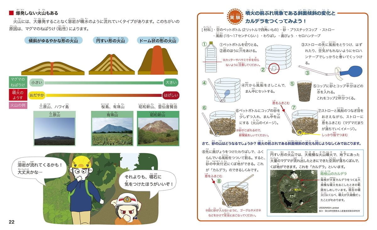 絵本「ボジョレーといっしょに学ぶ自然災害（火山の災害）」の一コマ3