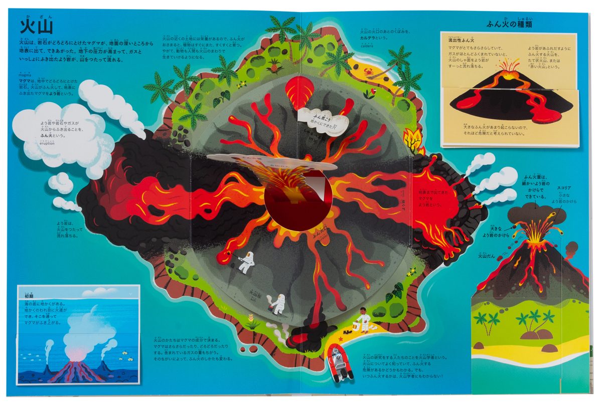 絵本「うごかす！めくる！地球」の一コマ2