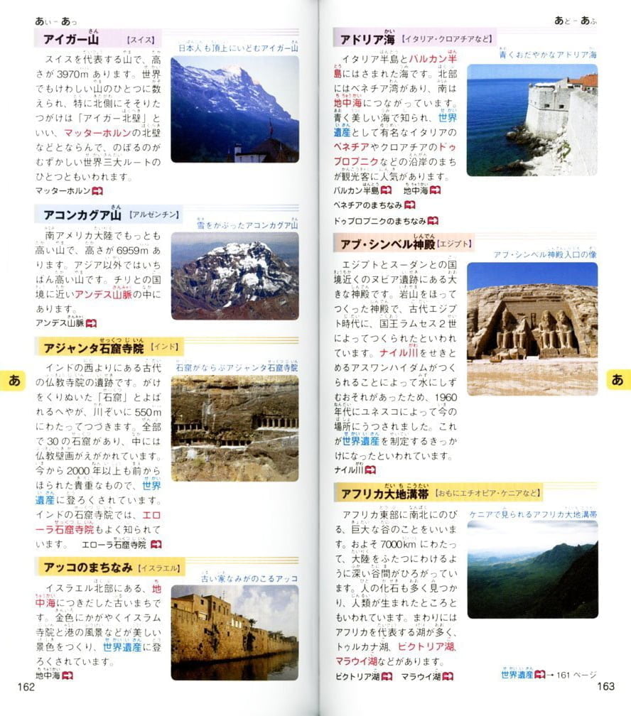 絵本「辞書びきえほん 改訂新版 世界地図」の一コマ4