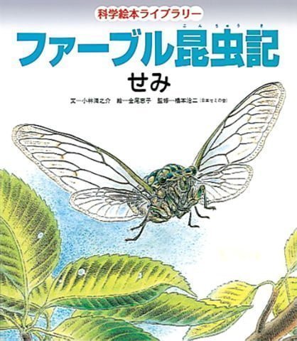 絵本「ファーブル昆虫記 せみ」の表紙（詳細確認用）（中サイズ）