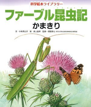 絵本「ファーブル昆虫記 かまきり」の表紙（詳細確認用）（中サイズ）