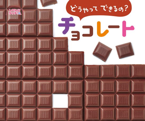 絵本「どうやってできるの？ チョコレート」の表紙（中サイズ）