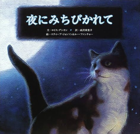 絵本「夜にみちびかれて」の表紙（中サイズ）