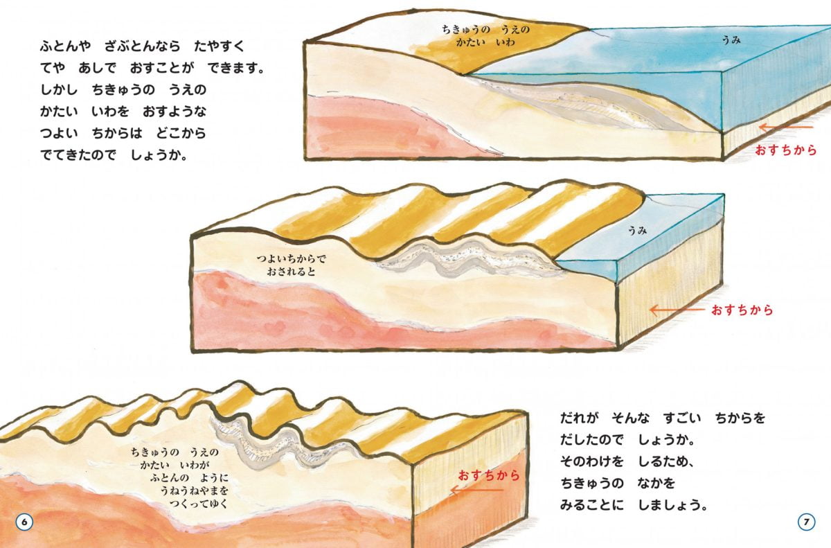 絵本「やまをつくったもの やまをこわしたもの」の一コマ3