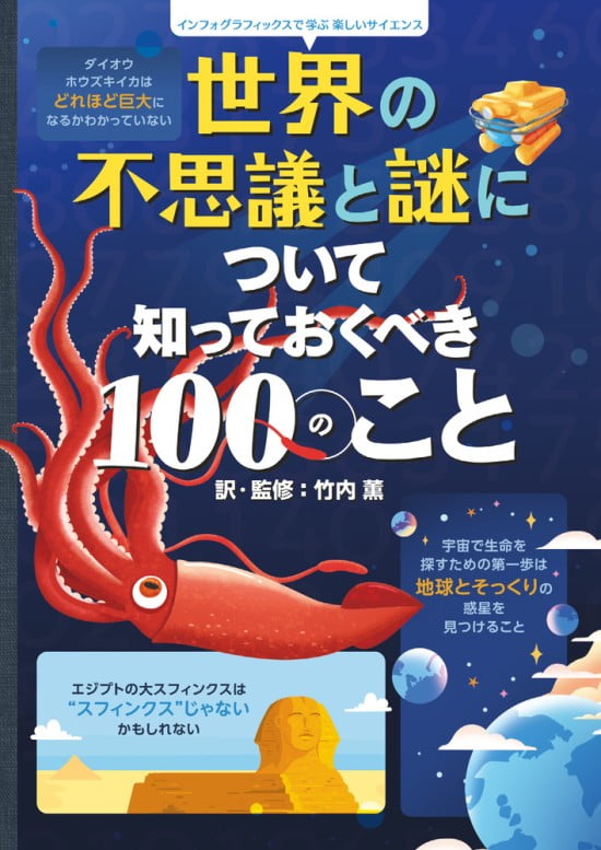 絵本「世界の不思議と謎について知っておくべき１００のこと」の表紙（中サイズ）