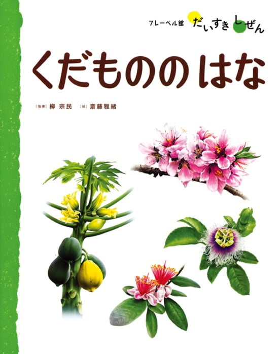 絵本「くだもののはな」の表紙（中サイズ）