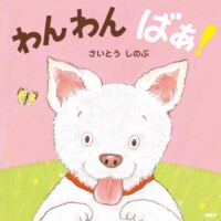 絵本「わんわん ばあ！」の表紙（サムネイル）