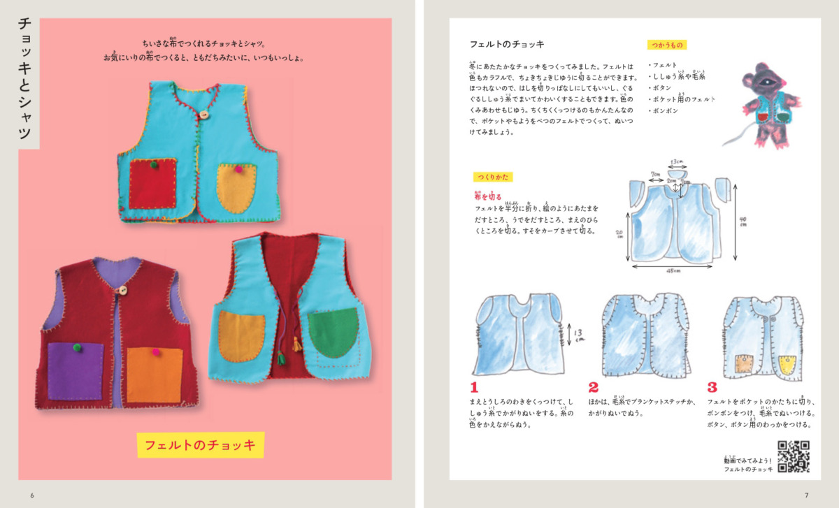 絵本「じぶんの服つくり シャツ、ズボン、スカート」の一コマ2