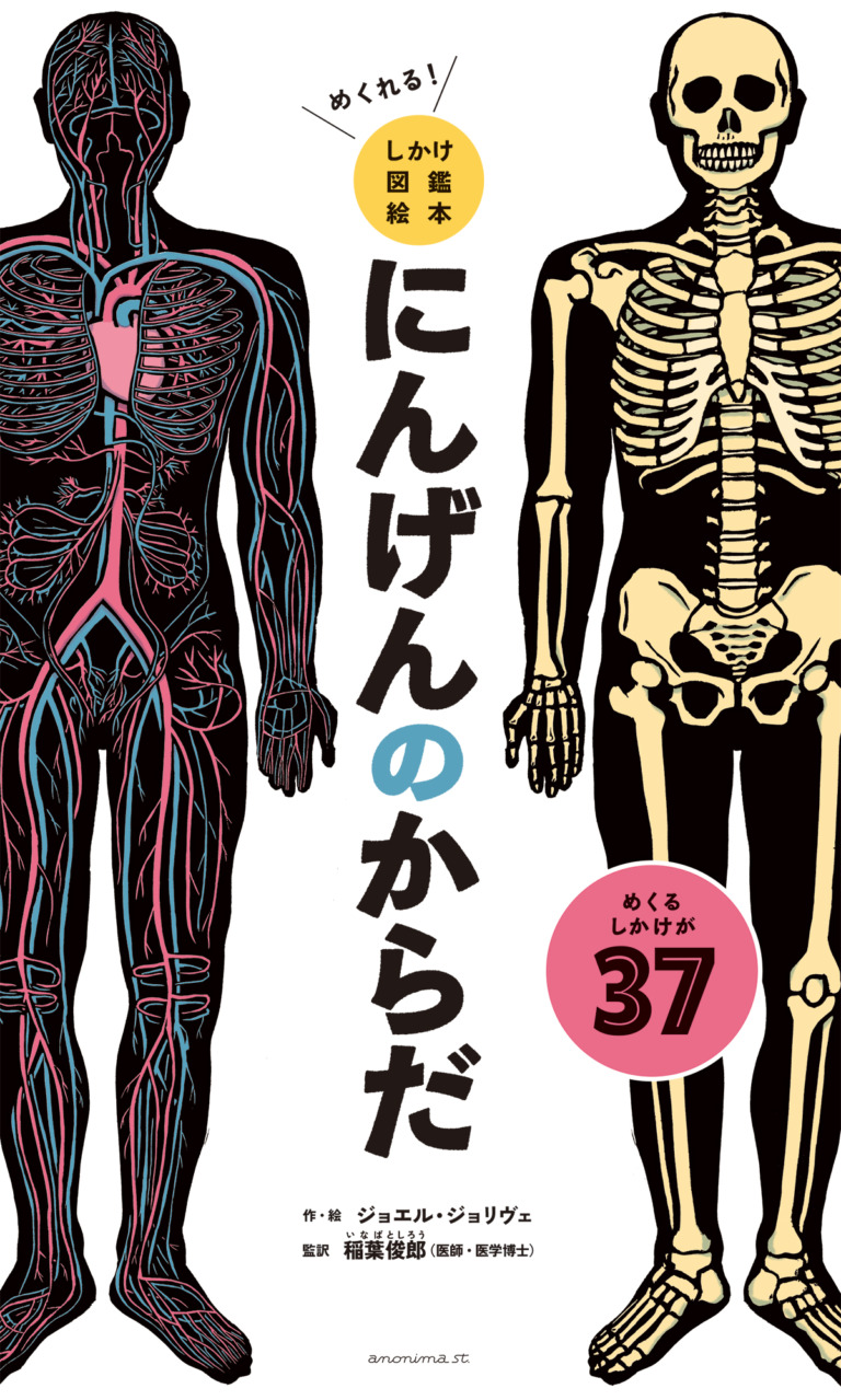絵本「めくれる！ しかけ図鑑絵本 にんげんのからだ」の表紙（詳細確認用）（中サイズ）