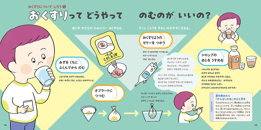 絵本「おいしゃさんにいくときの絵本」の中面4