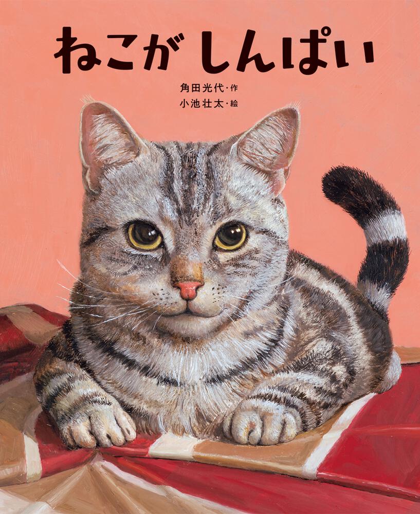 絵本「ねこがしんぱい」の表紙（大サイズ）