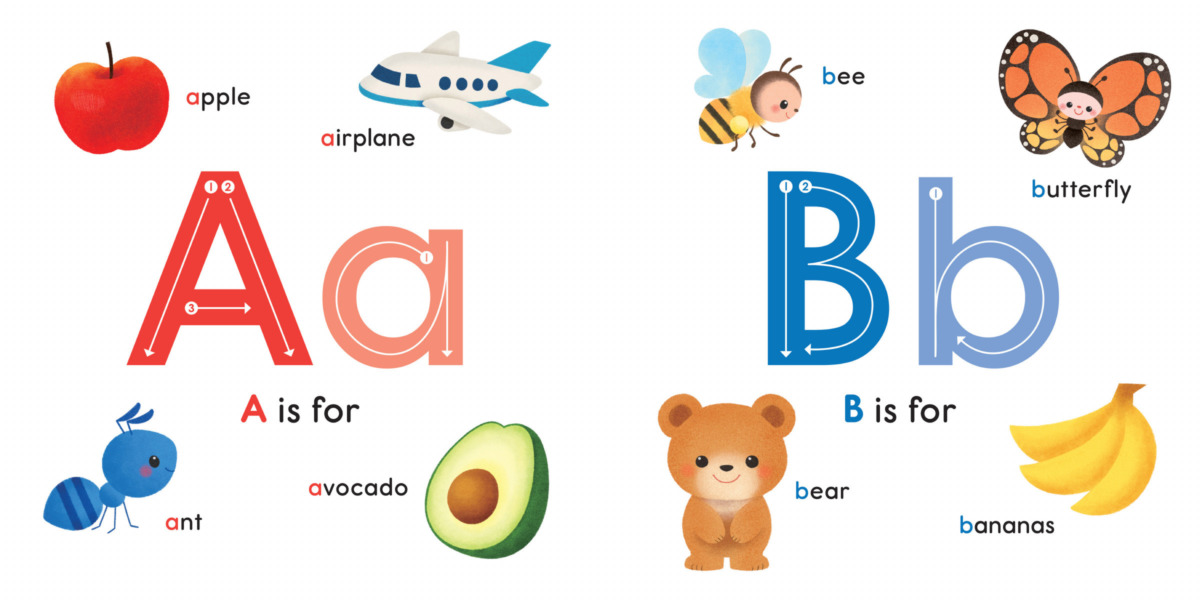 絵本「ぴよちゃんの ABC」の中面