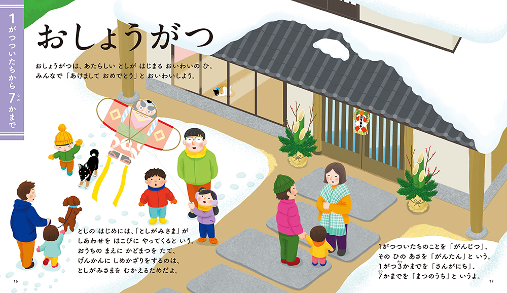 絵本「しっているかな? ふゆのぎょうじ」の中面3