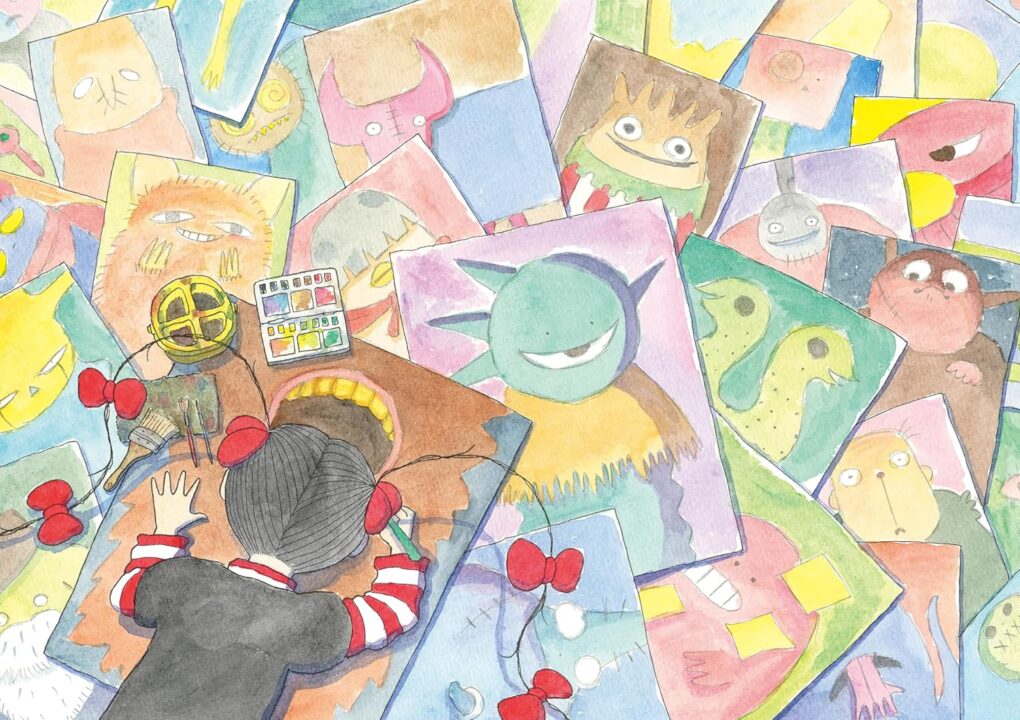 絵本「おばけのにがおえ」の中面5