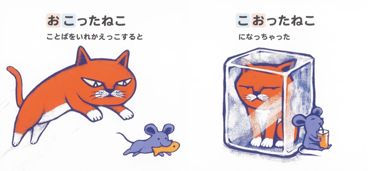 絵本「たわしのねこ」の中面3
