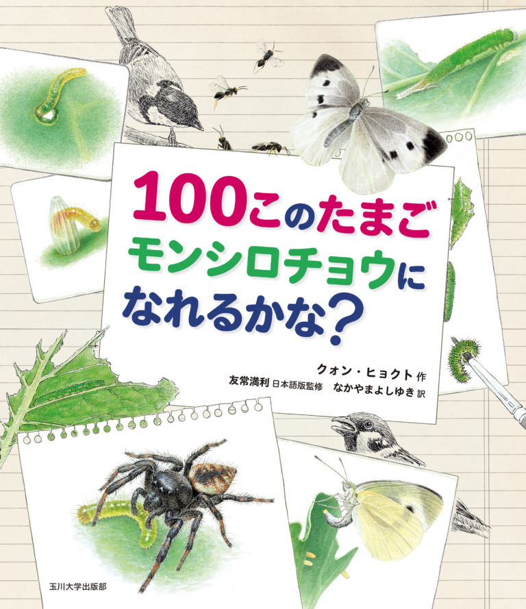 絵本「100このたまご モンシロチョウになれるかな？」の表紙（詳細確認用）（中サイズ）