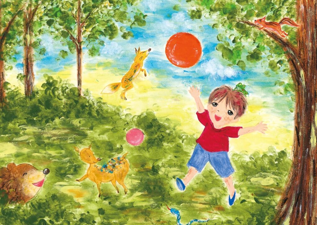 絵本「ミンアとノアン」の中面2