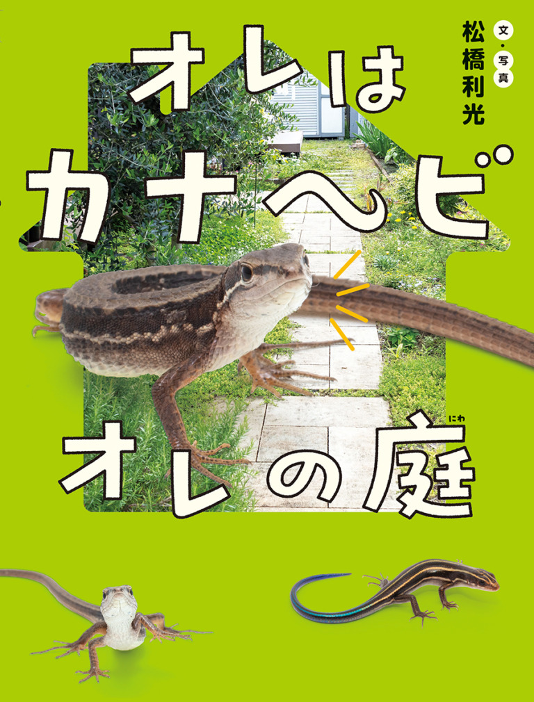 絵本「オレはカナヘビ オレの庭」の表紙（詳細確認用）（中サイズ）
