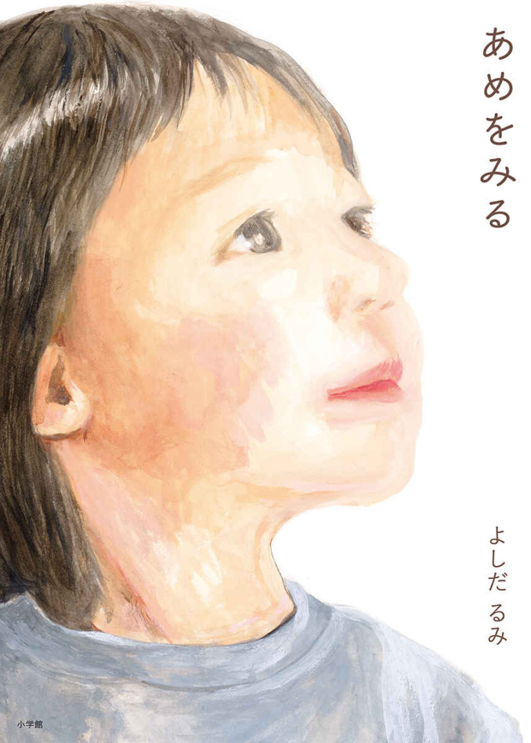 絵本「あめをみる」の表紙（詳細確認用）（中サイズ）