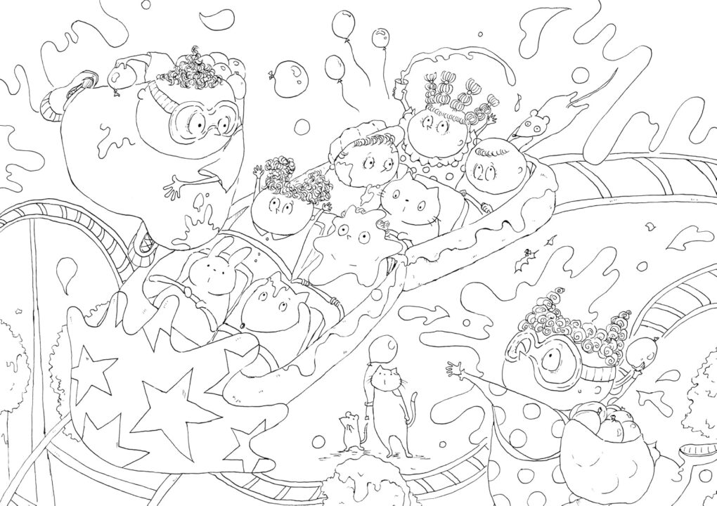 絵本「ぬりえ絵本 ストゥープさんとカラフルシーズン」の中面5
