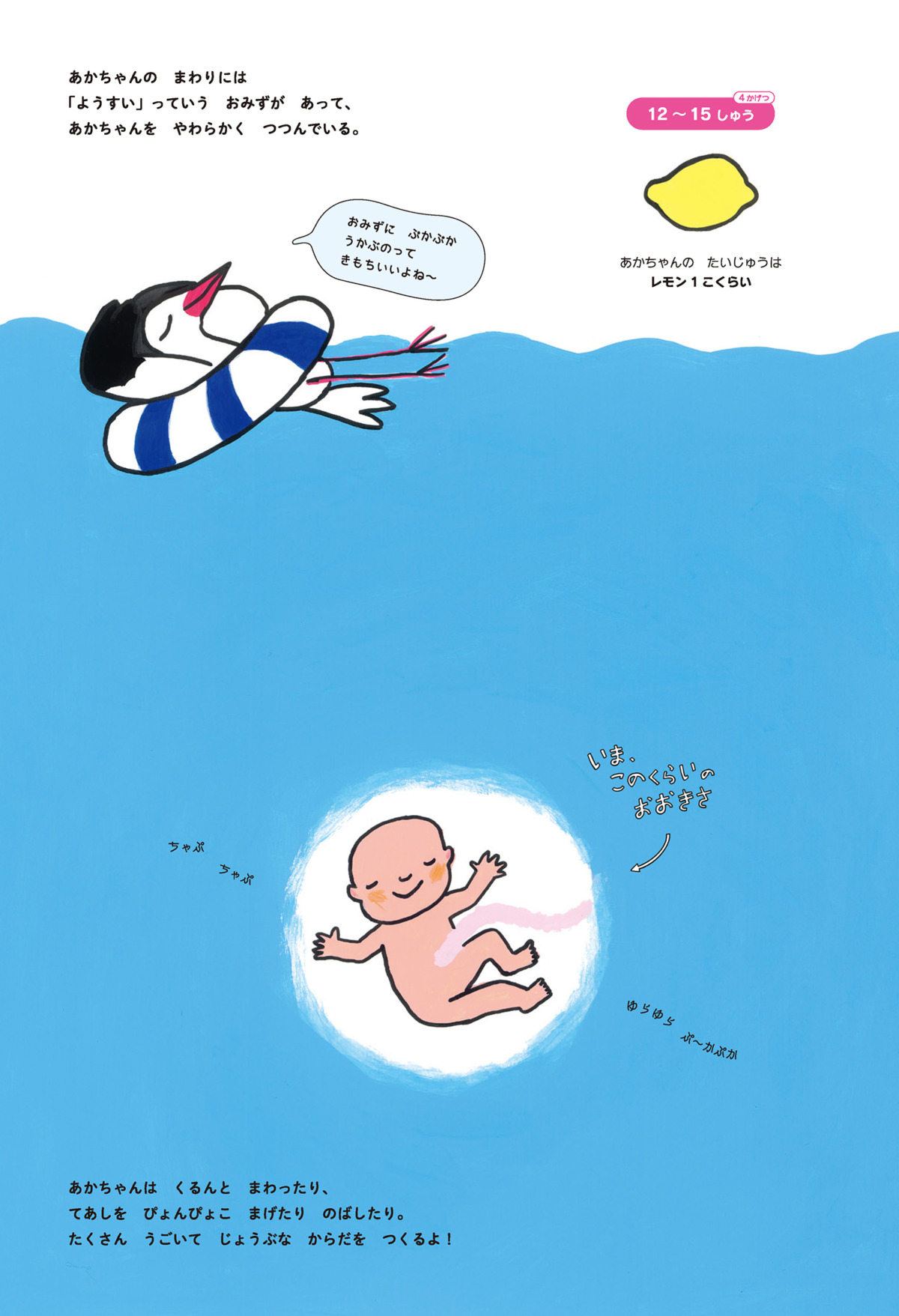 絵本「ヘイ ベイビー！ いま、このくらい。」の中面2